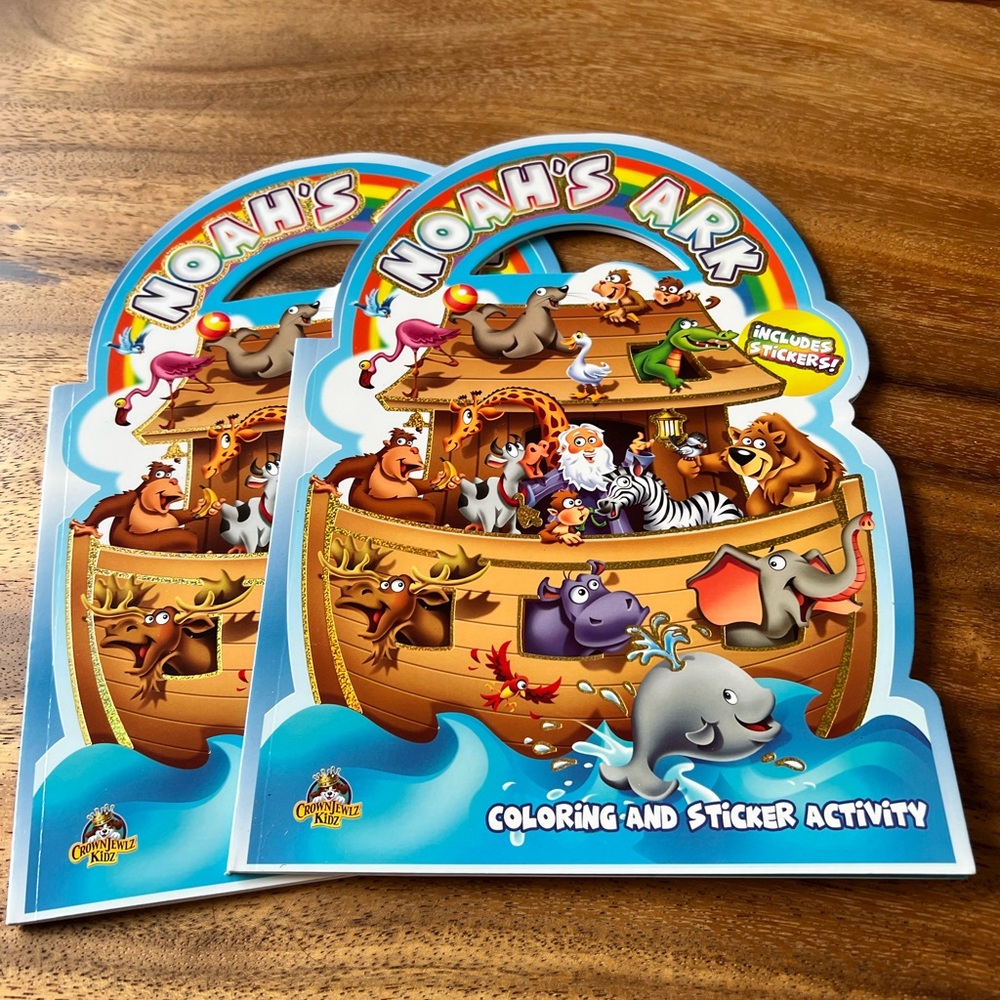 Noah's Ark Coloring and Sticker Activity Books (two)